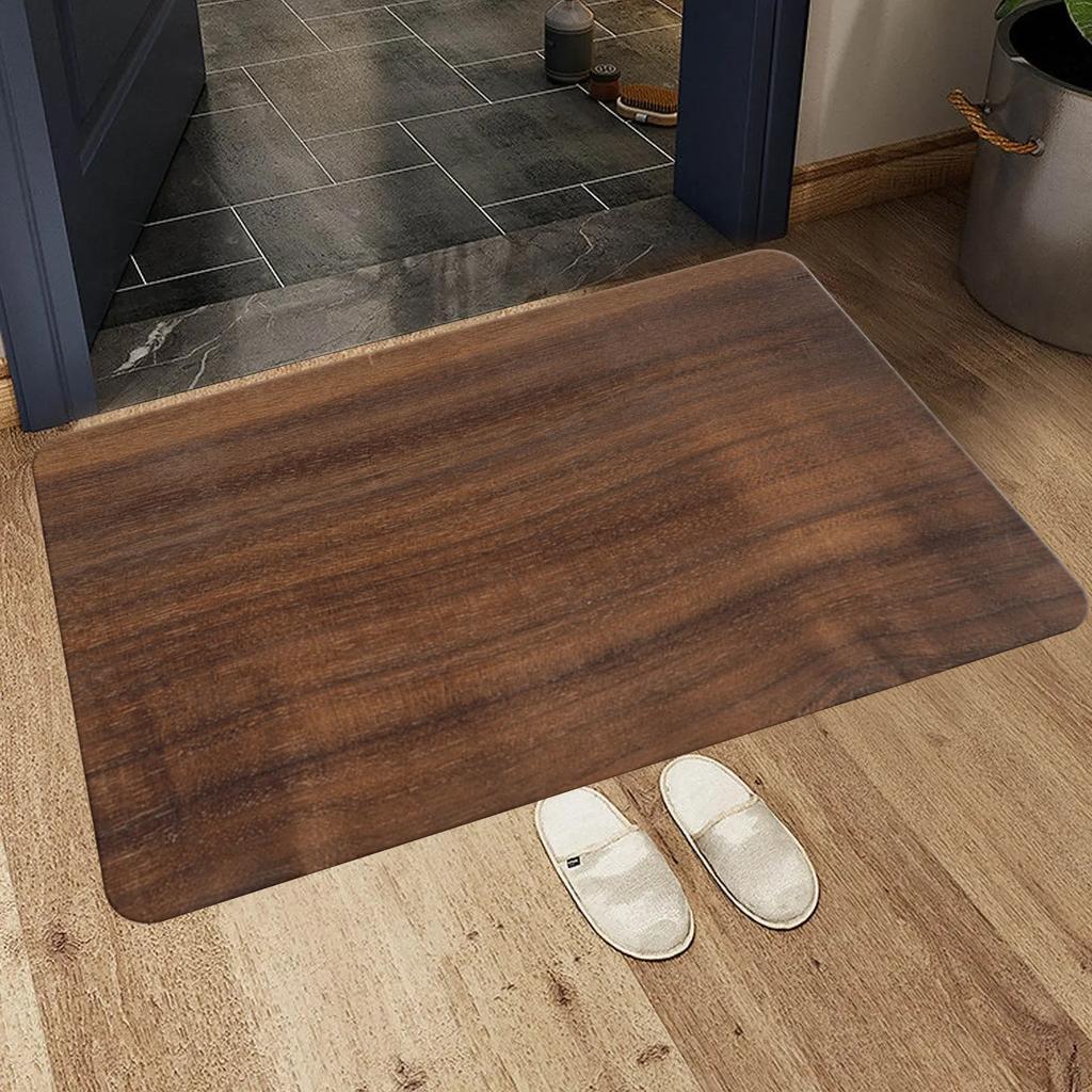 Textured plank brick printed non-slip multifunctional rug Living room rug Entrance floor mat Insole Home kitchen Corridor décor