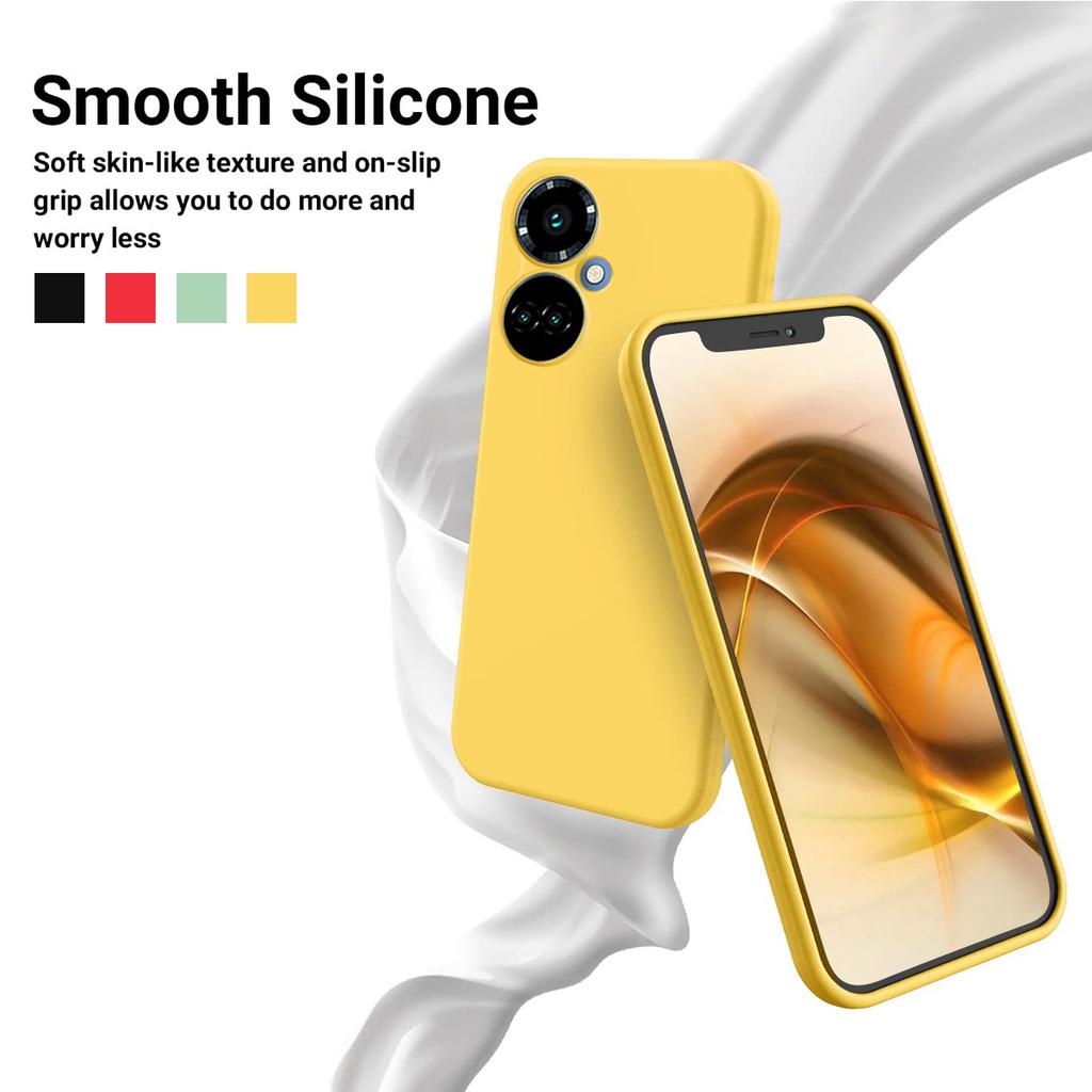 Liquid Silicone Phone Case for TECNO Camon 19 4G/19 Pro 4G/5G,Soft Touch Lining Protective Cover