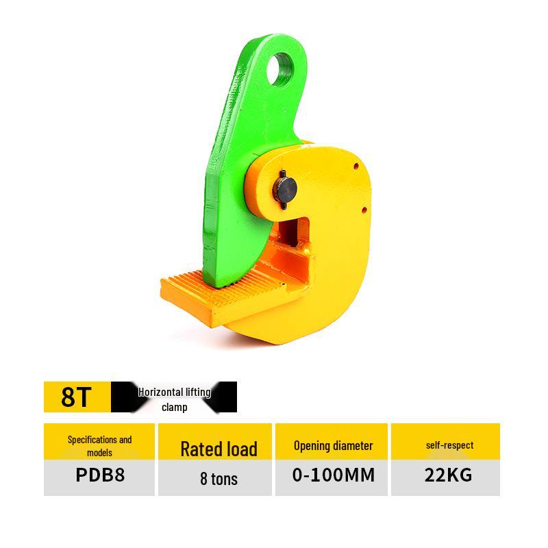 Lifting Clamp for Steel Plates and I-Beams, Vertical & Horizontal, 1 to 5 Ton Capacity