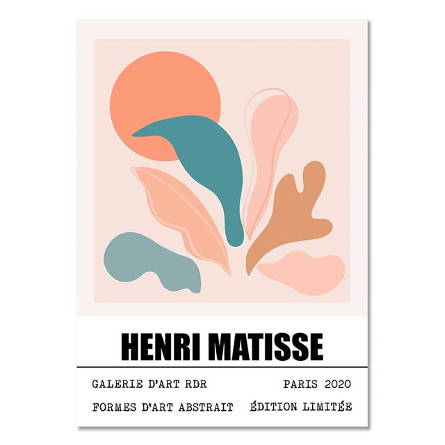 

Классическое настенное искусство Матисса, абстрактные листья, линии, холст, живопись, скандинавские постеры и принты, настенная картина для гостиной, домашний декор 21cm×30cm NoFrame