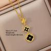 [Titanium Steel] Necklace Women's Copper Micro-inlaid Electroplating Advanced Sense Delicate Clavicle Chain Jewelry