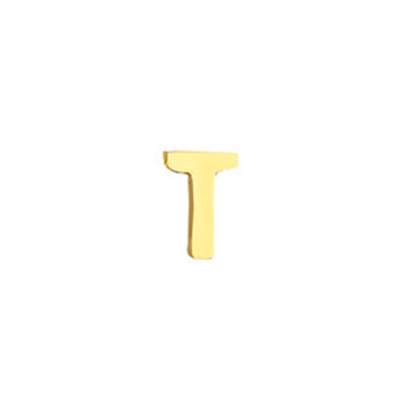 CARLIDANA High Polished Stainless Steel 14K Gold PVD Plated DIY 26 Letter Alphabet Initial Charm Pendant Accessories Jewelry