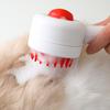 Pet Massage Shower Brush with Builtin Shampoo Storage Dog Grooming Brush Ergonomic Handle Pet Hair Cleaning Brush for Dog Cat
