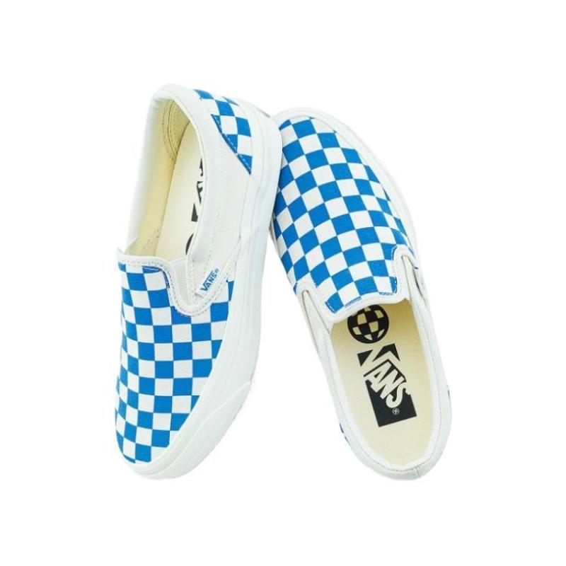 Vans Mte Slip-On Reissue Low-Top Canvas Shoes Unisex Blue White Sneakers VN000CWA0H7