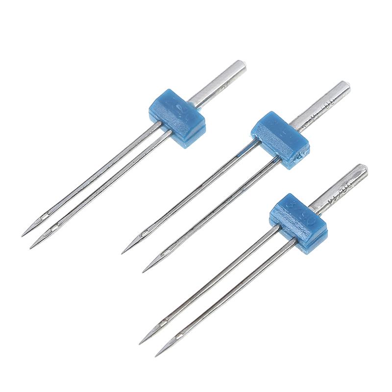 Drážková skládaná patka se 3 velikostmi sada dvojitých jehel s kolíkem pro šicí stroj Brother