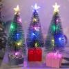 Neuer Mini Leuchtender Weihnachtsbaum LED Lichter Kindergeschenke Neujahr Weihnachtsfeier Dekorationen Heim Desktop Dekoration