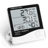 LCD Digital Temperature Humidity Meter HTC-2 Home Indoor Outdoor Hygrometer Thermometer Weather Station with Clock
