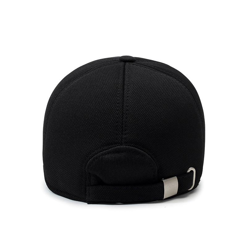 Hat Winter Men'S Warm Woolen Cap Casual Ear Cap Middle-Aged And Elderly Baseball Cap Outdoor Thickened Cotton Cap