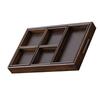 1Set Wooden Serving Platter Rustic Color Practical Use for Fruits Snacks Tea Parties Home Decor Wooden Serving Tray