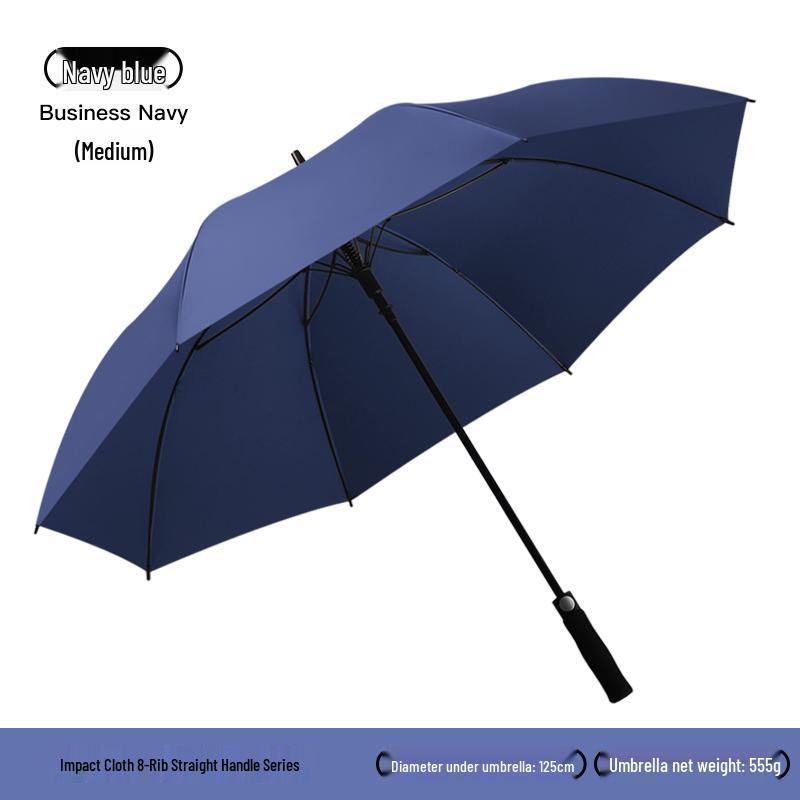 Extra Large Reinforced Windproof Double Automatic Umbrella for Men, Women, and Cars - Waterproof, Long Handle, Extra Thick, and Ideal for Rainstorms.