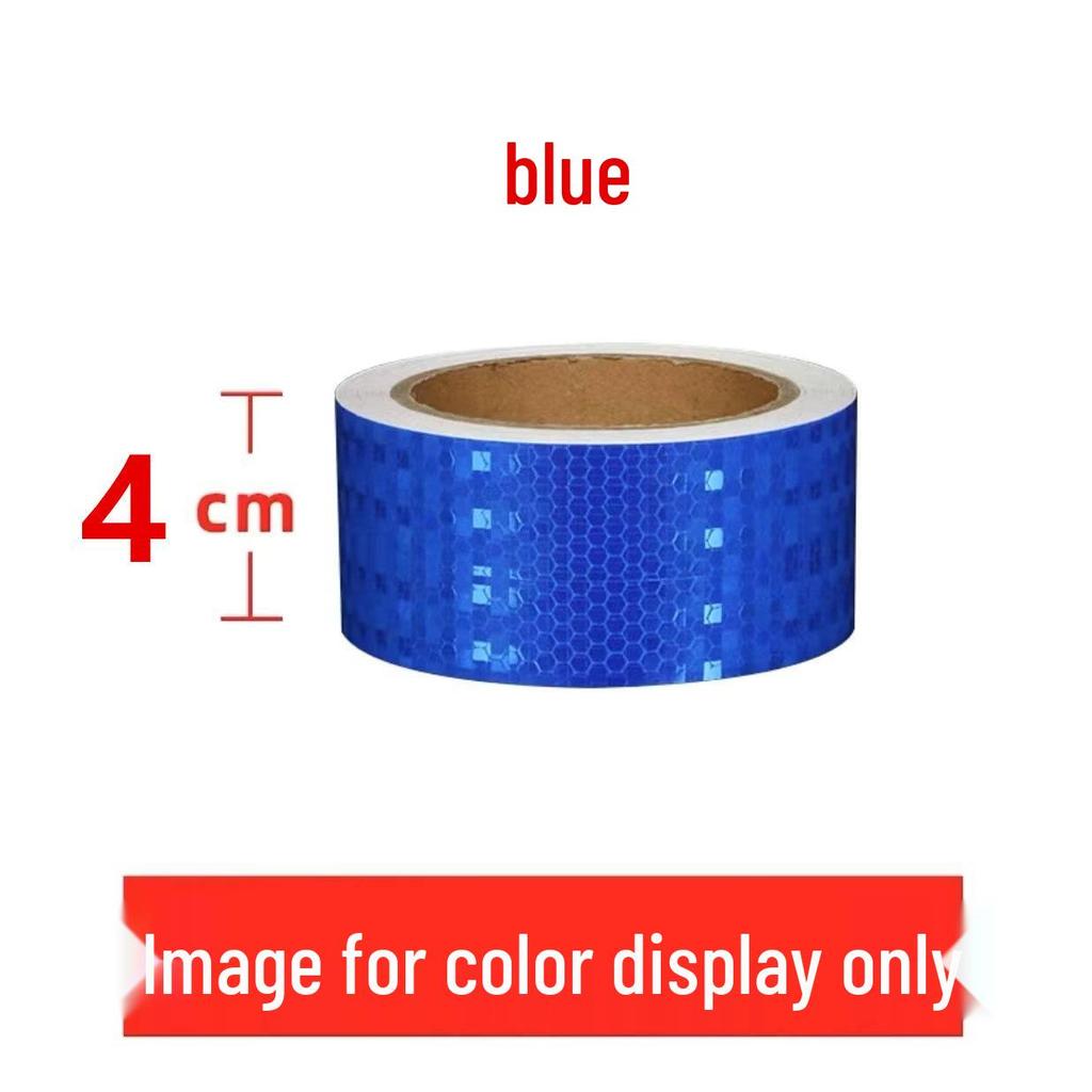 1cm Reflective Sticker for Bicycles, Cars, & Helmets - Luminous Warning Strip