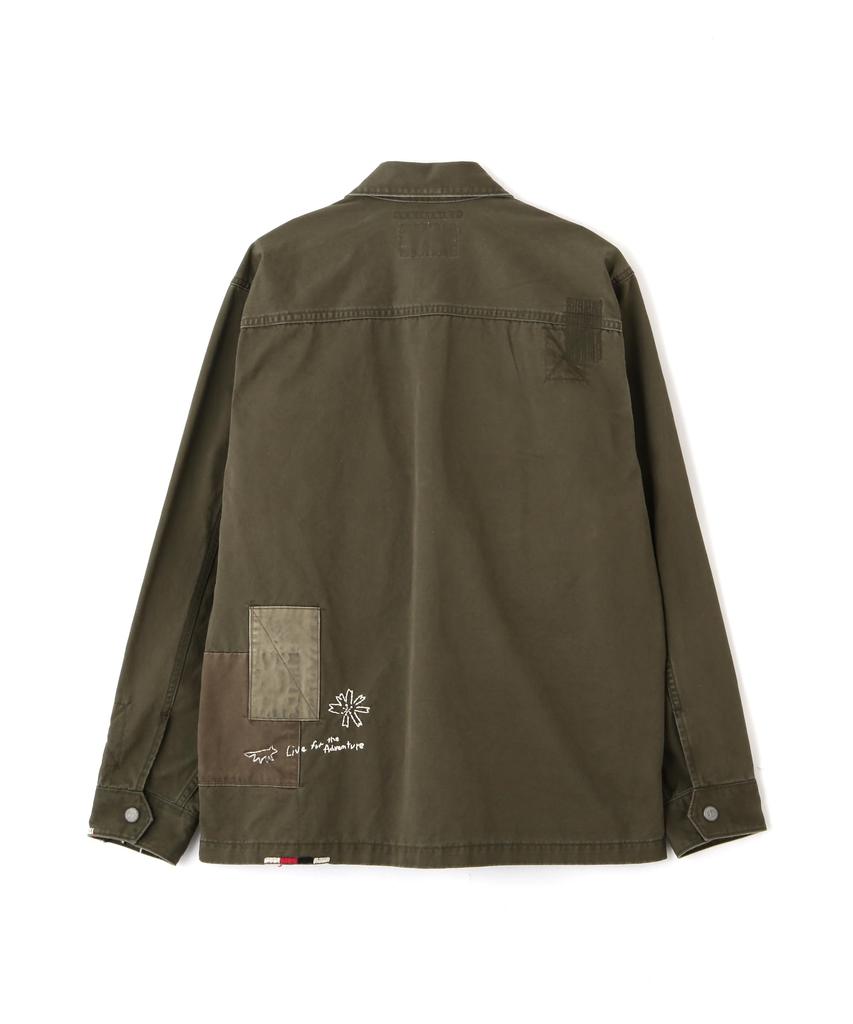 AVIREX RESTORE COLLECTION REPAIR CUSTOM & EMB UTILITY SHIRT JACKET Men's M 310 Olive 783-5220015