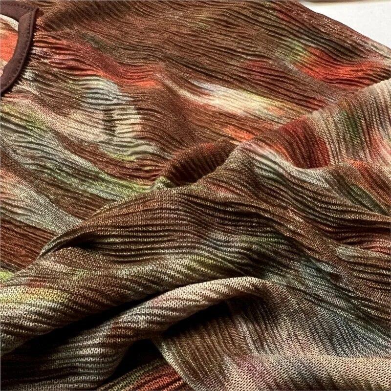 Johnature Femeie Primavara Casual Imprimeu Abstract Maneci Lungi Rochie Guler Patrat Rochie A-Line Stil Vintage
