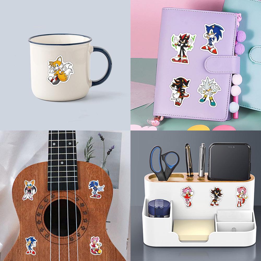 60 Cute Sonic the Hedgehog Graffiti Waterproof Stickers - Anime Speed Racer Theme