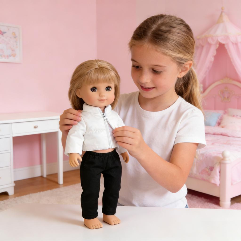 18,inch Girls Clothes Xiafu Doll Toys Accessories  And Winter Down Jacket Clothingand Winter