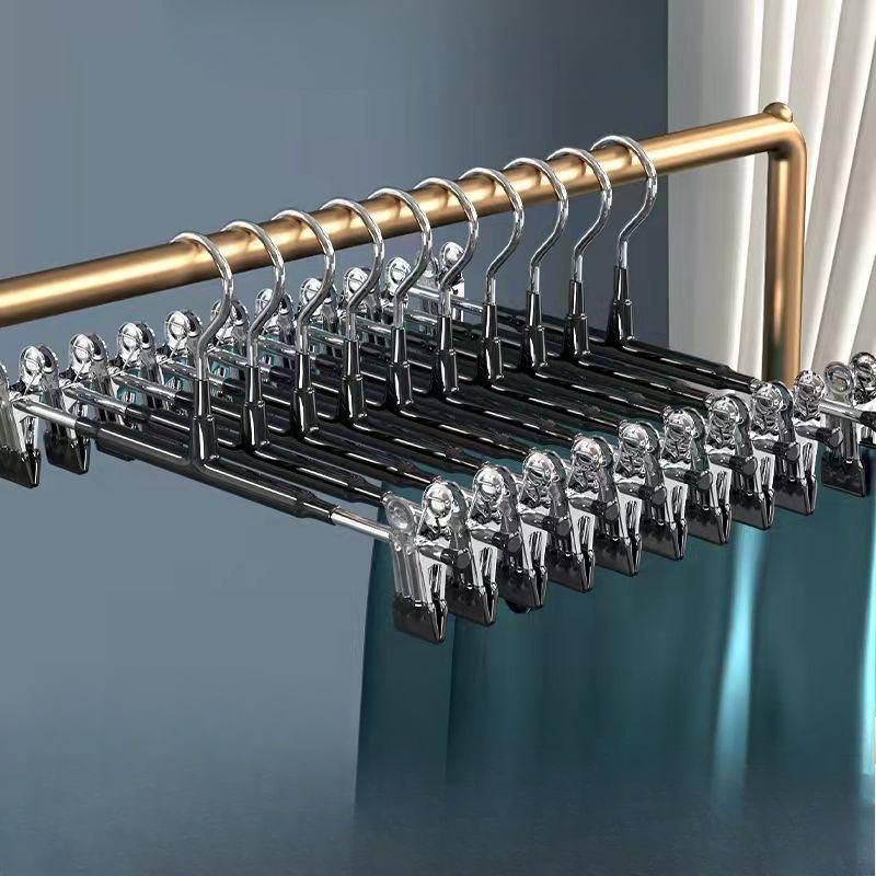 Seamless Household Trouser Rack Trouser Clip RackSkirt Clip Anti-burst Pleated, Strong Drying Trouser Clip Stainless Steel Drying Trouser Clip