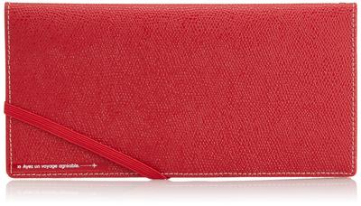 Skimming Block Passport Case R Valuables Storage Skimming Prevention 20 Cm Red [Concise] Leather-like 0.062kg