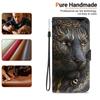Wallet Case for Reno15 Pro - Leather/PU, Black, With Lanyard