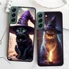 Halloween Magic Cat Phone Case For Samsung Galaxy S22 S25 Ultra S21 S10 Plus S26 Edge S20 S23 S24 FE Cover Silicone Soft TPU