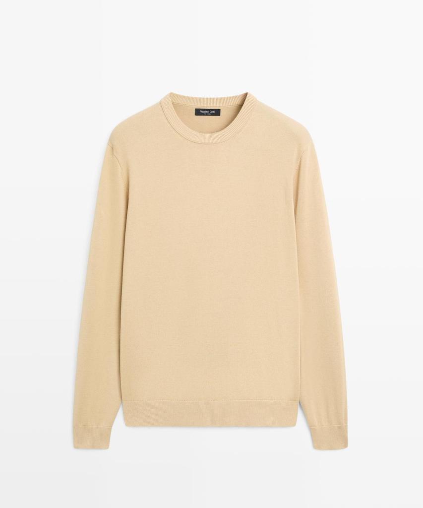 Masimodutti Cotton Blend Knit Sweater