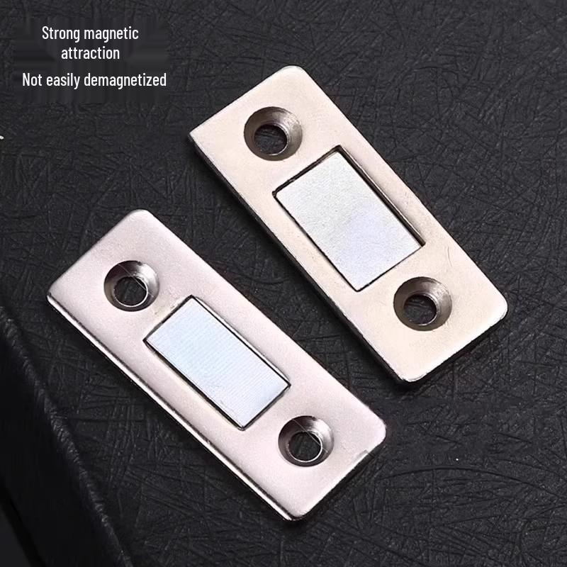 No-Drill Magnetic Cabinet Door Lock & Invisible Catch for Sliding/Wardrobe Doors