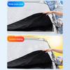 4-Layer Magnetic Windshield Snow Cover for Cars SUVs Trucks Full Coverage Frost Protector with Side Window