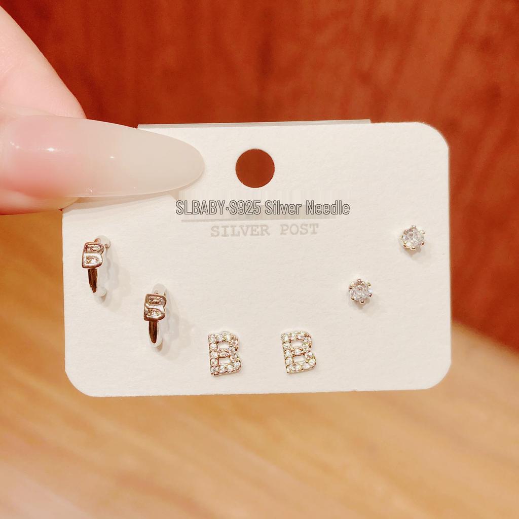 Environmentally Friendly Nickel-Free Gold Plated Women's Stud Earrings - High-End, Simple, Versatile Design