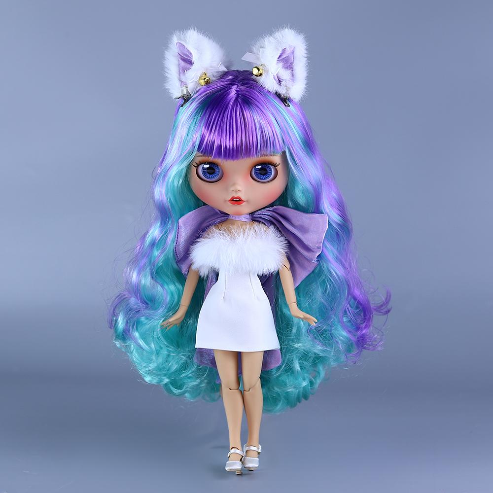 ICY blyth pop 1/6 Pop BJD Gewrichtslichaam Bruine huid Mat gezicht 30cm speelgoed cadeau Anime Girl SD
