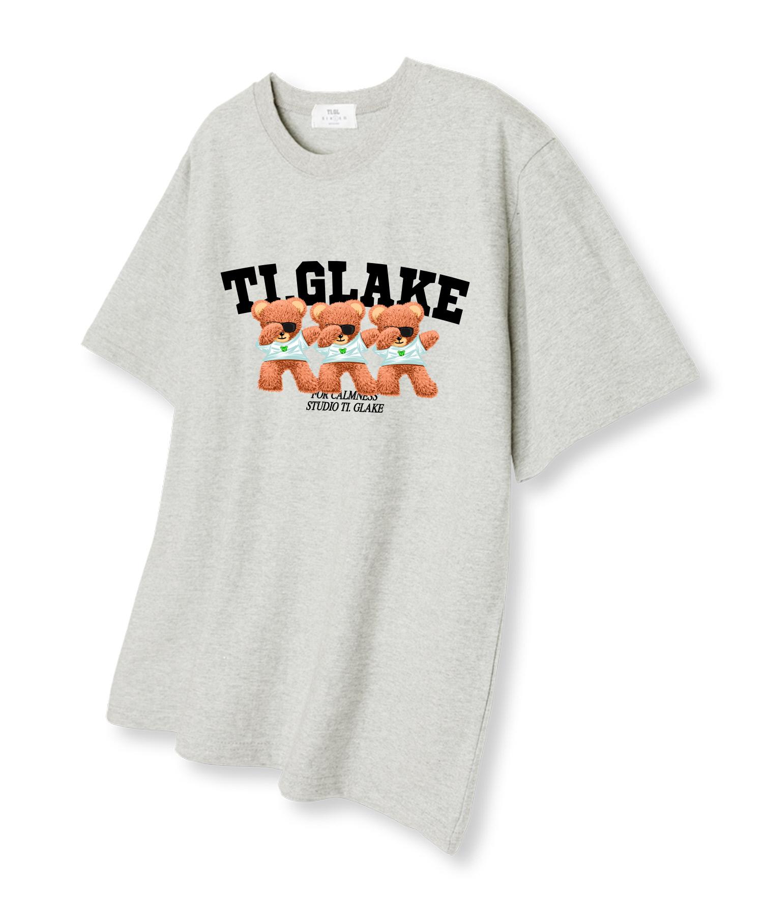 Футболка Tee Glake Swag Bear с коротким рукавом Овсяный L