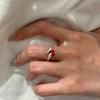Stainless Steel Exaggerated Personality Irregular Heart Shape Open Rings For Women Charm Temperament Versatile Party Jewelry