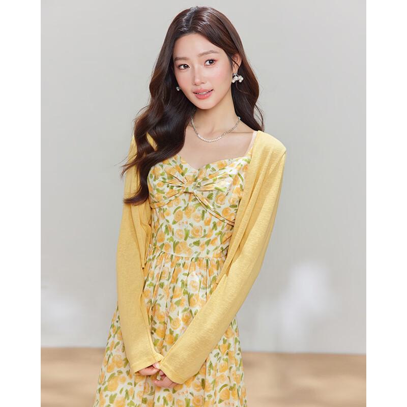 IEFIEF Women's Autumn Midi Dress Set