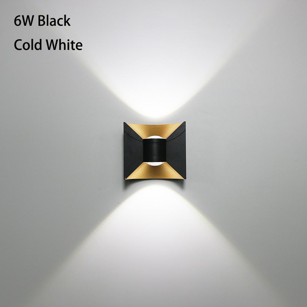 Modern 6W/12W LED Outdoor Wall Lamps Waterproof IP65 Aluminum Home Lighting Porch Garden Light Living Room Waterproof Wall Light