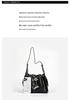 Caviar Hobo Drawstring Bucket Bag: Quilted Chain Shoulder Light Luxury Coco Style Suede