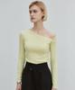 Nigaennikol Nicole Unbalanced Off T-Shirts_Vintage Green