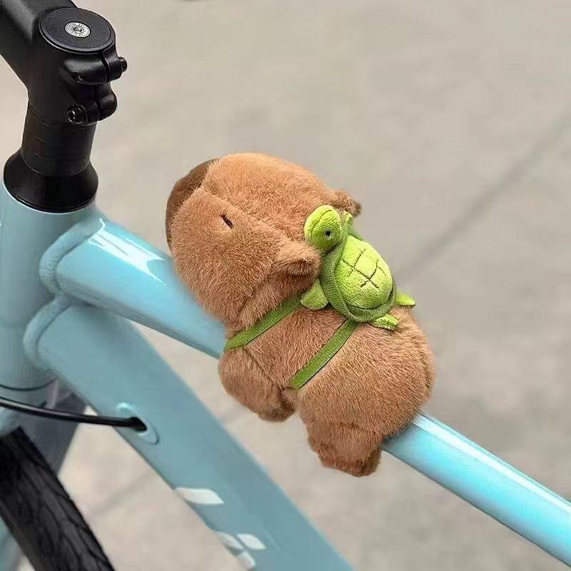 Animal Capybara Clap Circle Toys Slap Snap Wrap Wristband Bracelet Capybara Plush Hand Ring Fun Pop Circles Children Gift
