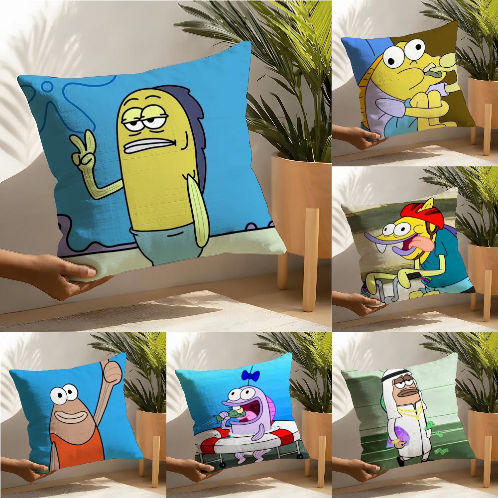 Cartoon Funny Beach Bikini Bottom Pillow Case Linen Pillow Case Sofa Home Decor Cushion Cover Cushion Cove