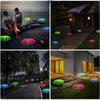 Solar Garden Lights Outdoor Waterproof Fiber Optic Jellyfish Lawn Lights Outdoor Patio Villa Yard Decor