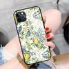 Fresh Yellow Lemon Phone Case For IPhone 17 Pro Max 16 15 14 Pro Max 13 11 X Xs Xr 8 7Plus Glass Cover