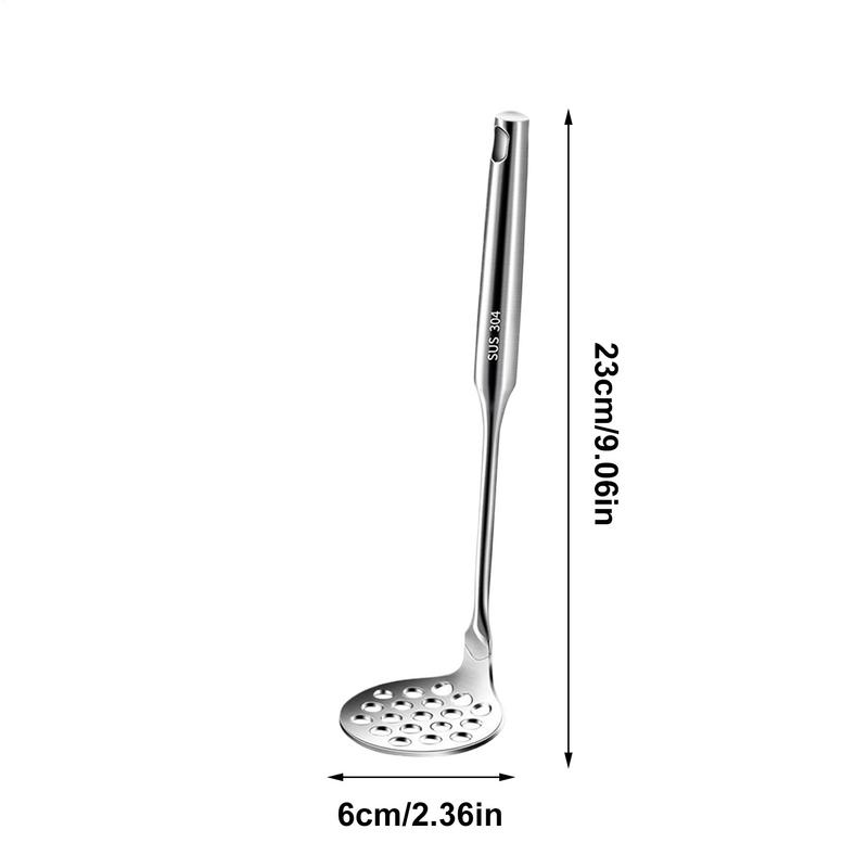 Potato Masher Stainless Steel Vegetables Smasher Stainless Steel Non-Slip Handle Potato Masher For Cooking Baby Food Meat Mashed