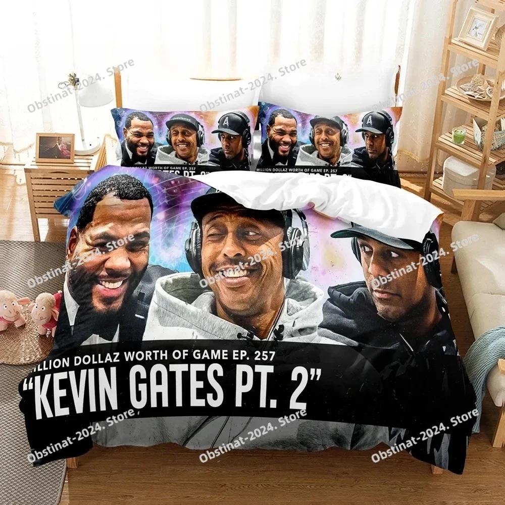 Top Kevin Gates Beding Set Single Twin Printed Bed Linen Set With Pilowcase Bed Soft Duvet Cover Soft Single Double Quen Super King-Sized Dimensionsd