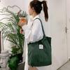 Sacs à bandoulière Envirmental Sacs cabas féminins Sacs de rangement Grand sac en velours côtelé Pour un usage quotidien Cadeau pour filles Shopping