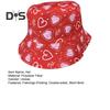 Fisherman Hat Flamingo Printing Unisex Sun Hat Double-sided Travel Camping Cap UV Protection Foldable Short Brim Outdoor Activities Headwear