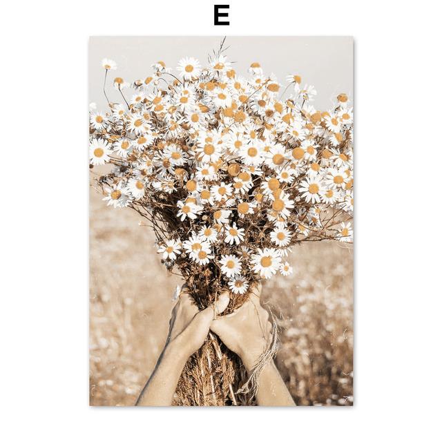 Herbst Mädchen Weizen Sonnenblume Reed Fahrrad Wand Kunst Leinwand Malerei Nordic Poster Und Drucke Wand Bilder Für Wohnzimmer Dekor