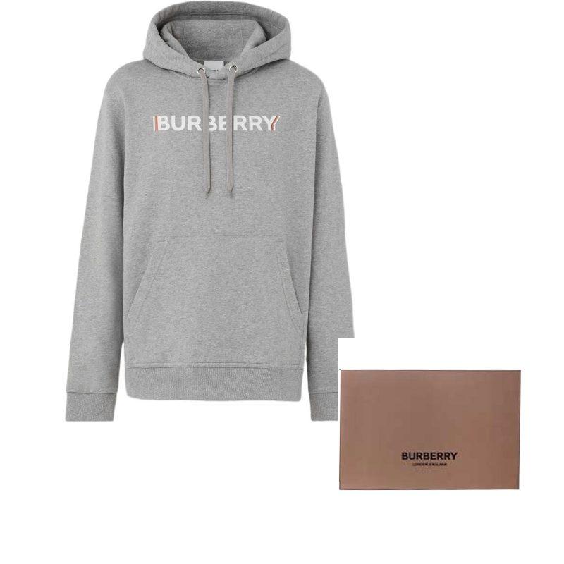 Burberry Logo Print Cotton Hoodie 80529791