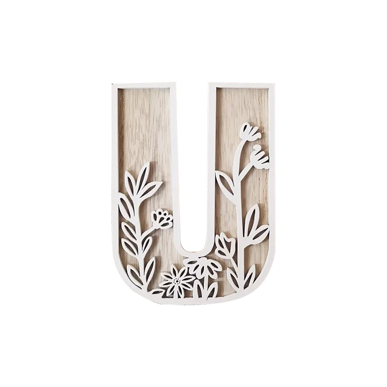 

Рождественские деревянные буквы настенный декор расписные цветы поделки бохо свадебный домашний декор One Size