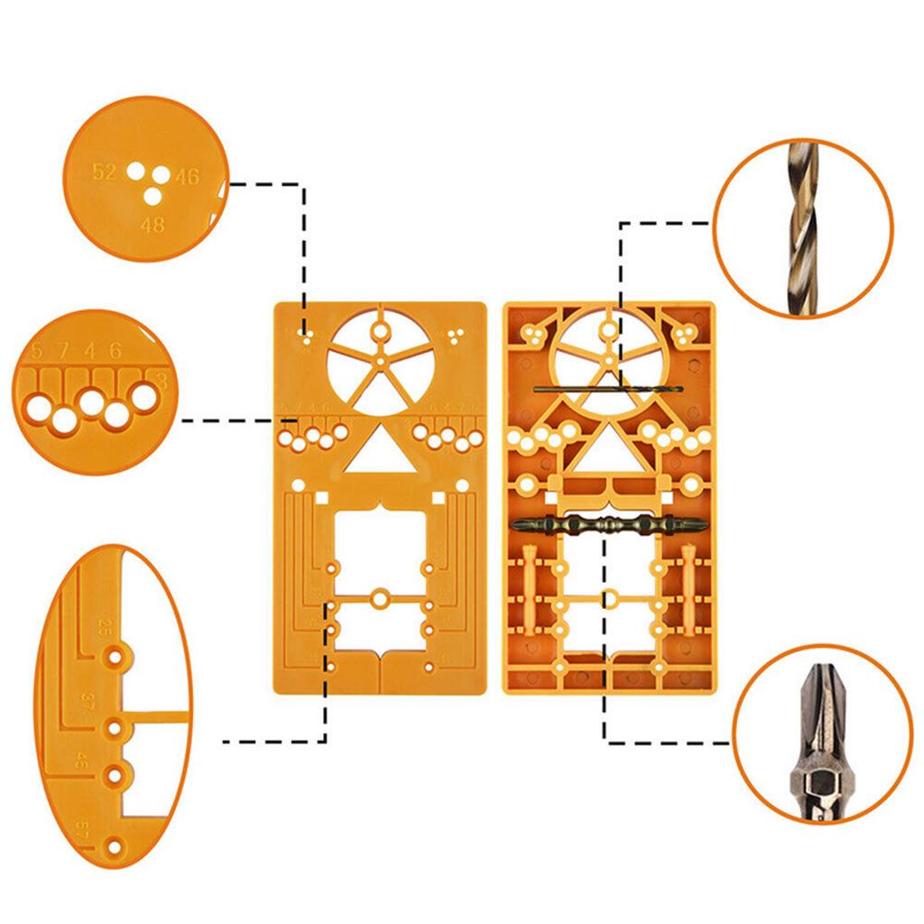 Scharnierbohrer, Hochpräziser tragbarer Scharnierbohrlokalisator, Holzbearbeitungs-Stanzwerkzeug mit 35-mm-Lochbohrer für die Montage von Schranktürscharnieren