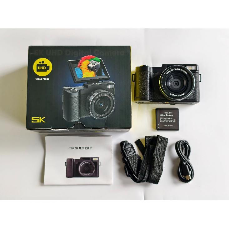 5K WiFi HD CCD Digital Camera with Flip Screen, Smart Beauty Selfie & Filters, Vlogging Mirrorless Camera
