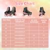 Size 35-40 Flashing Roller Skates For Women Double Row Quad Skate Shoes 4 Wheels Sneakers Adult Outdoor Skating Training 2025