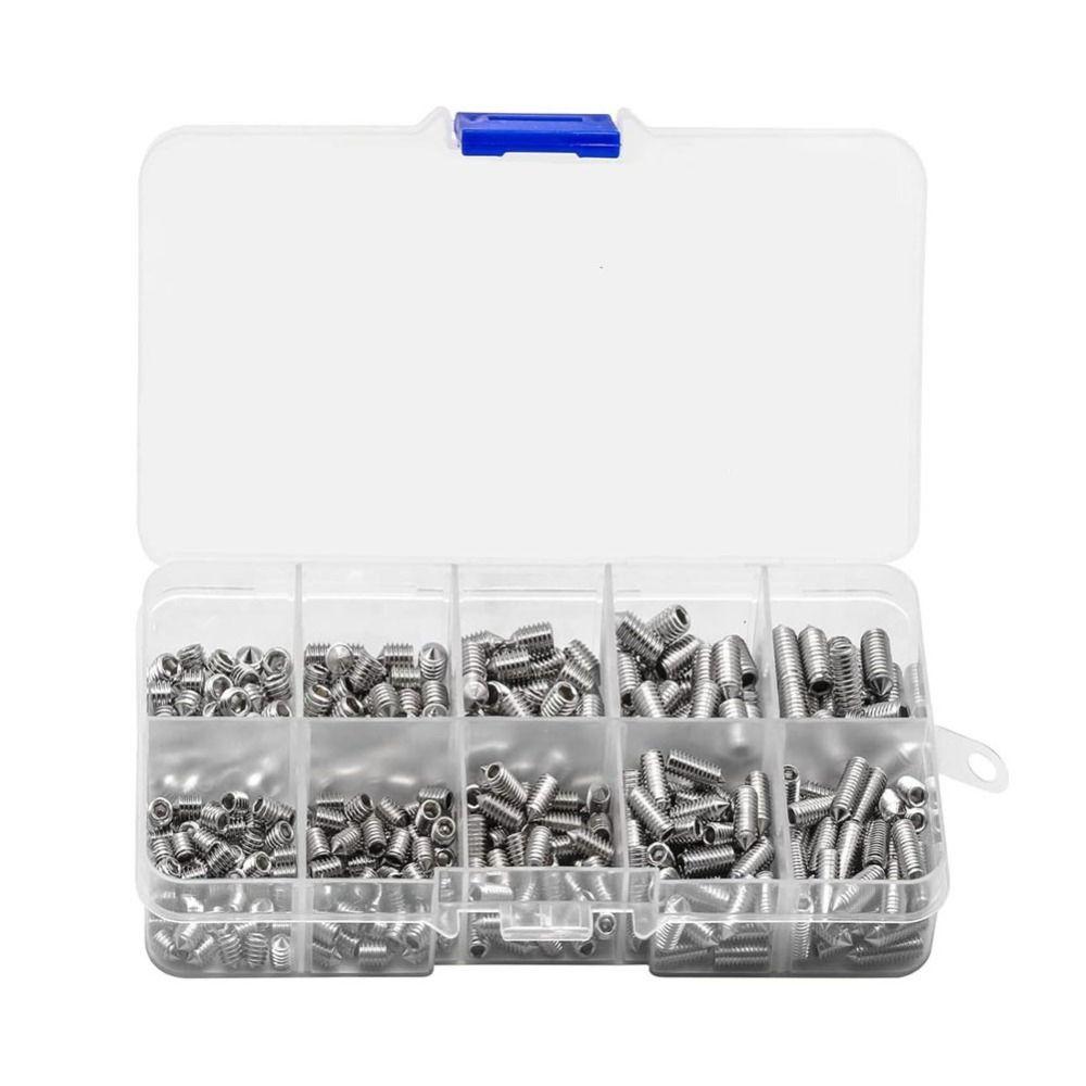 

382 шт. Набор винтов с коническим концом M4 M5, набор винтов с шестигранным углублением, установочные винты, дверные ручки