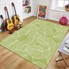 Vintage Botanical Area Rug Leaf Flower Pattern Carpet for Living Room Decor Boho Home Soft Non Slip Floor Mat